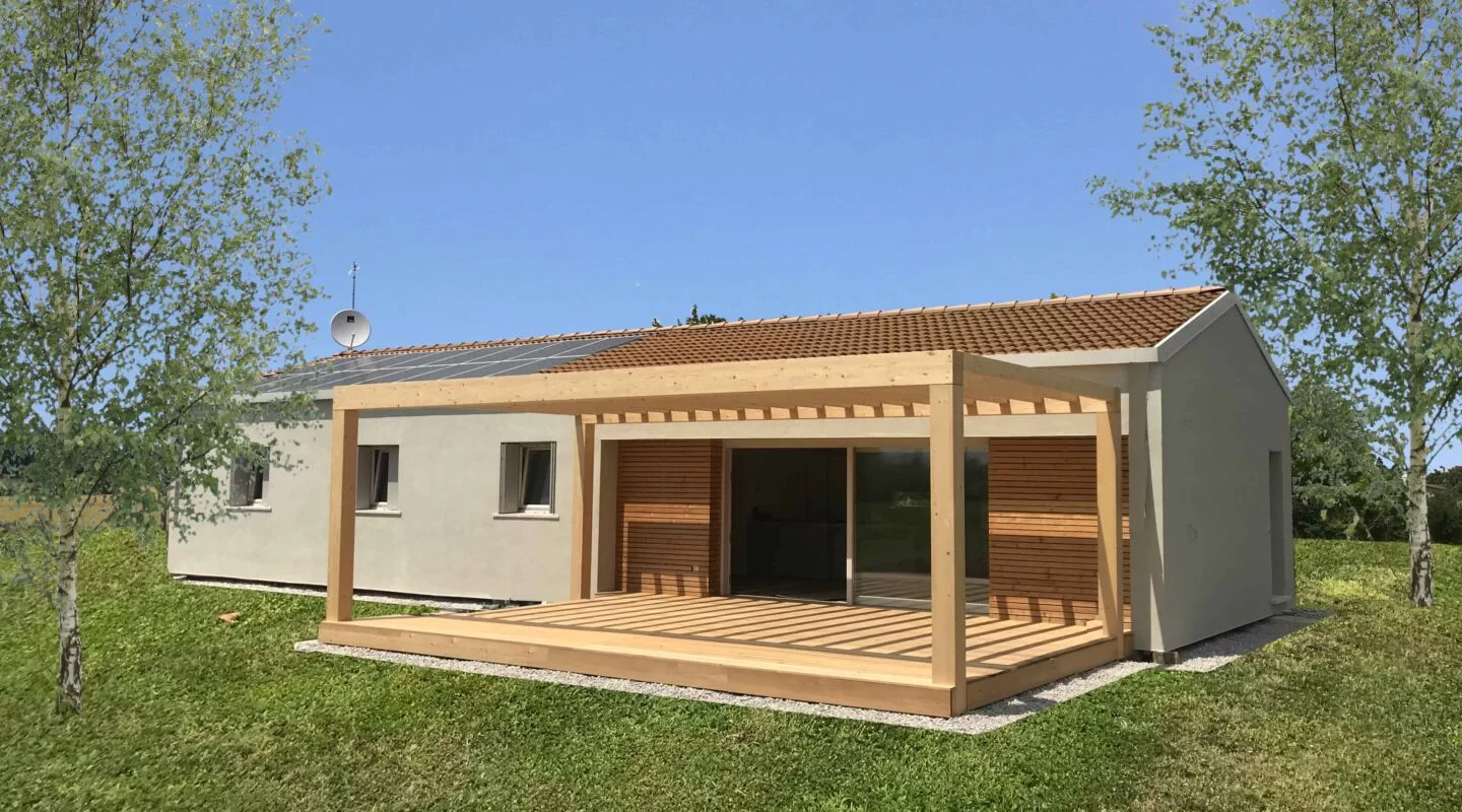 Casa in legno tricamere ad un piano