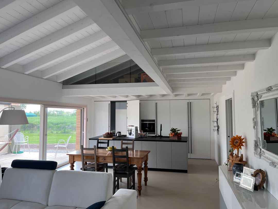 Casa-in-legno-con-open-space Casa in legno- interno